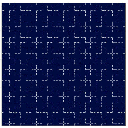 Cosmo Cotton/Linen Sashiko Fabric - Cross Tether