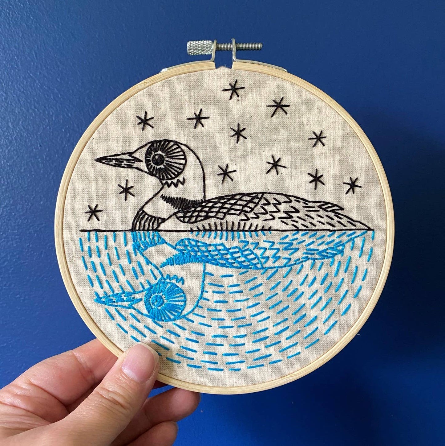 Hook, Line & Tinker Loon Embroidery Kit