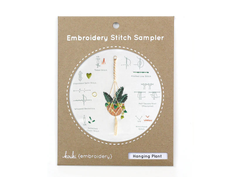 Kiriki Press Hanging Plant Embroidery Sampler