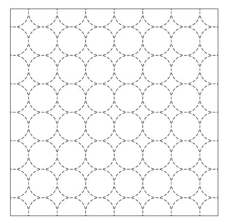 Cosmo Cotton/Linen Sashiko Fabric - Round Connector