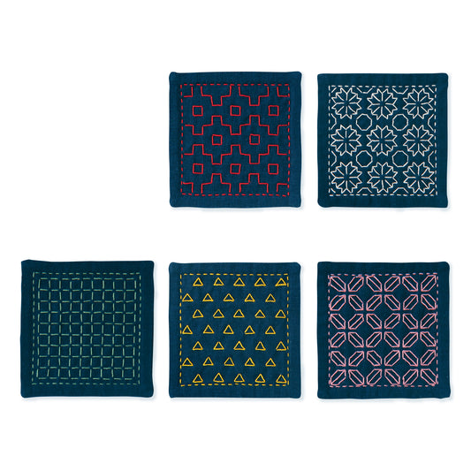 Olympus Hitomezashi Coaster Kit - Navy