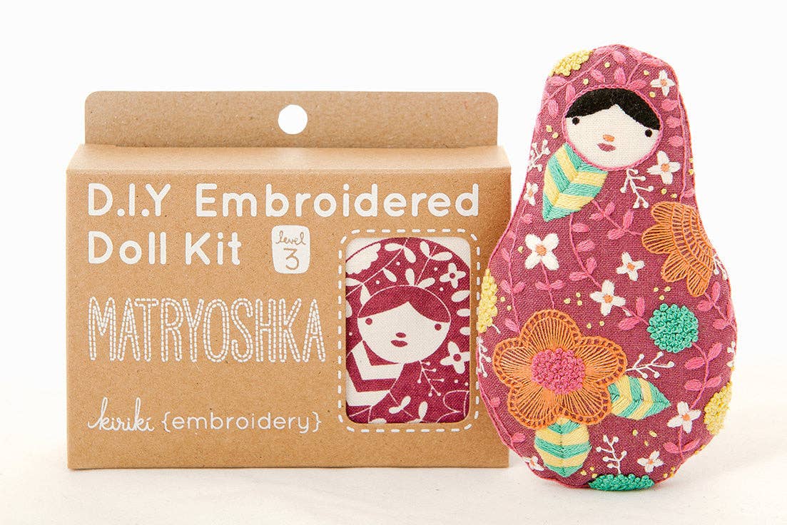 Kiriki Press Matryoshka Embroidery Kit