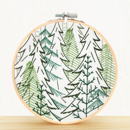 Embroidery and Sage Into The Woods Embroidery Kit