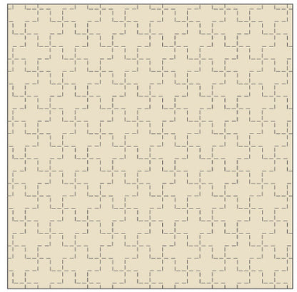 Cosmo Cotton/Linen Sashiko Fabric - Cross Tether