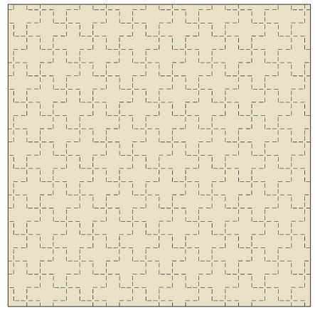 Cosmo Cotton/Linen Sashiko Fabric - Cross Tether