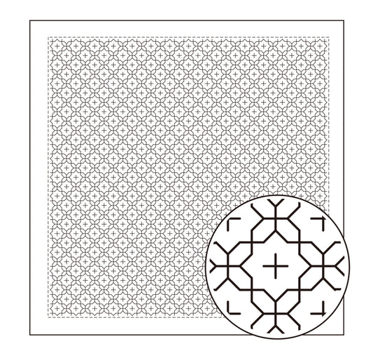 Olympus Sashiko Sampler - Cross Flower Pattern