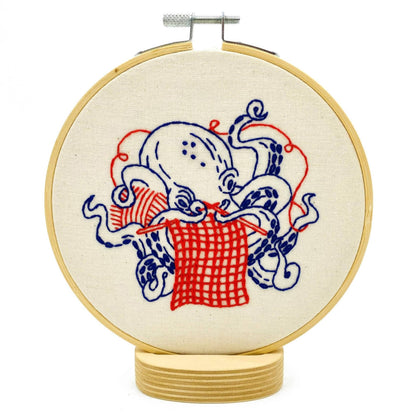 Hook, Line & Tinker Octopus Knitting Embroidery Kit