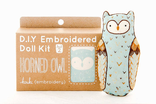 Kiriki Press Horned Owl Embroidery Kit