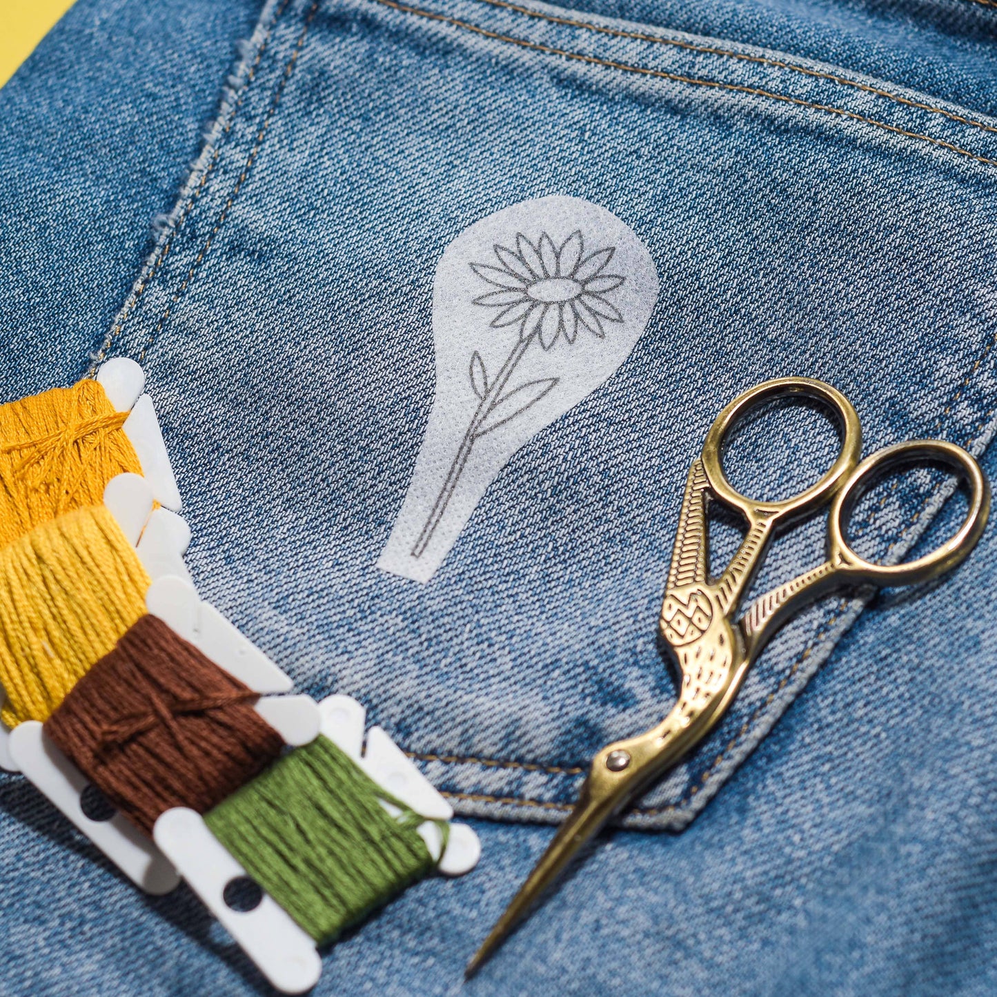 Blackbird & Bloom Stick & Stitch Happy Sunflowers