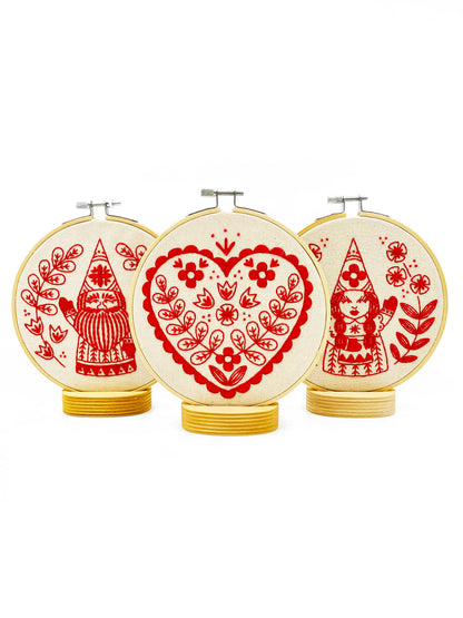Hook, Line & Tinker Nordic Heart Embroidery Kit