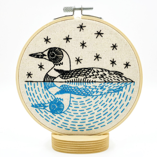 Hook, Line & Tinker Loon Embroidery Kit