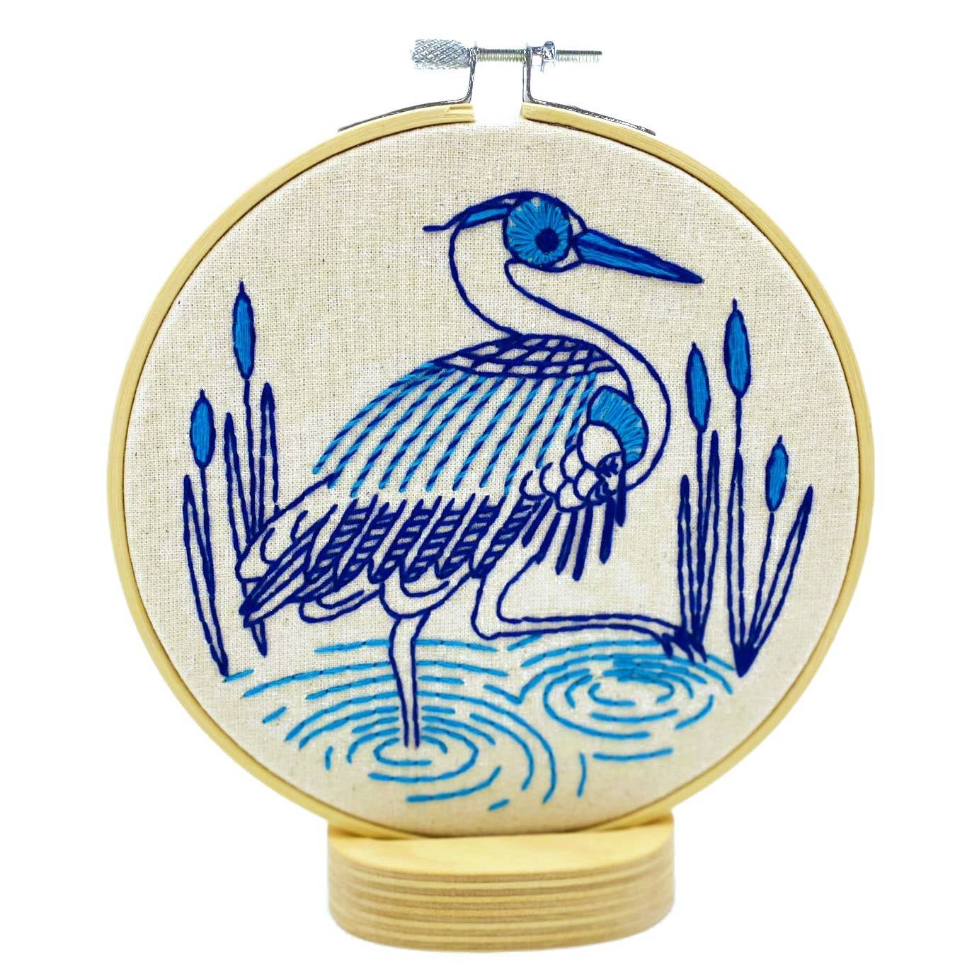 Hook, Line & Tinker Blue Heron Embroidery Kit