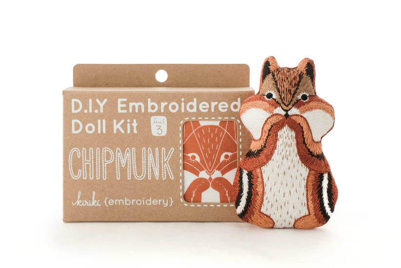 Kiriki Press Chipmunk Embroidery Kit