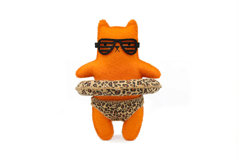 Kiriki Press Leopard Cat Felt Doll Kit