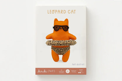 Kiriki Press Leopard Cat Felt Doll Kit