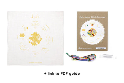 Kiriki Press Honeybees Embroidery Sampler