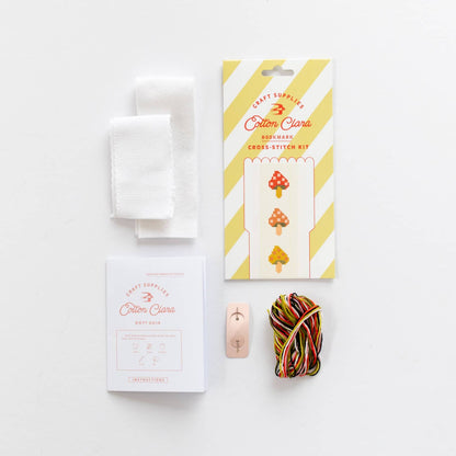 Cotton Clara Tea/Mugs Cross Stitch Bookmark Kit