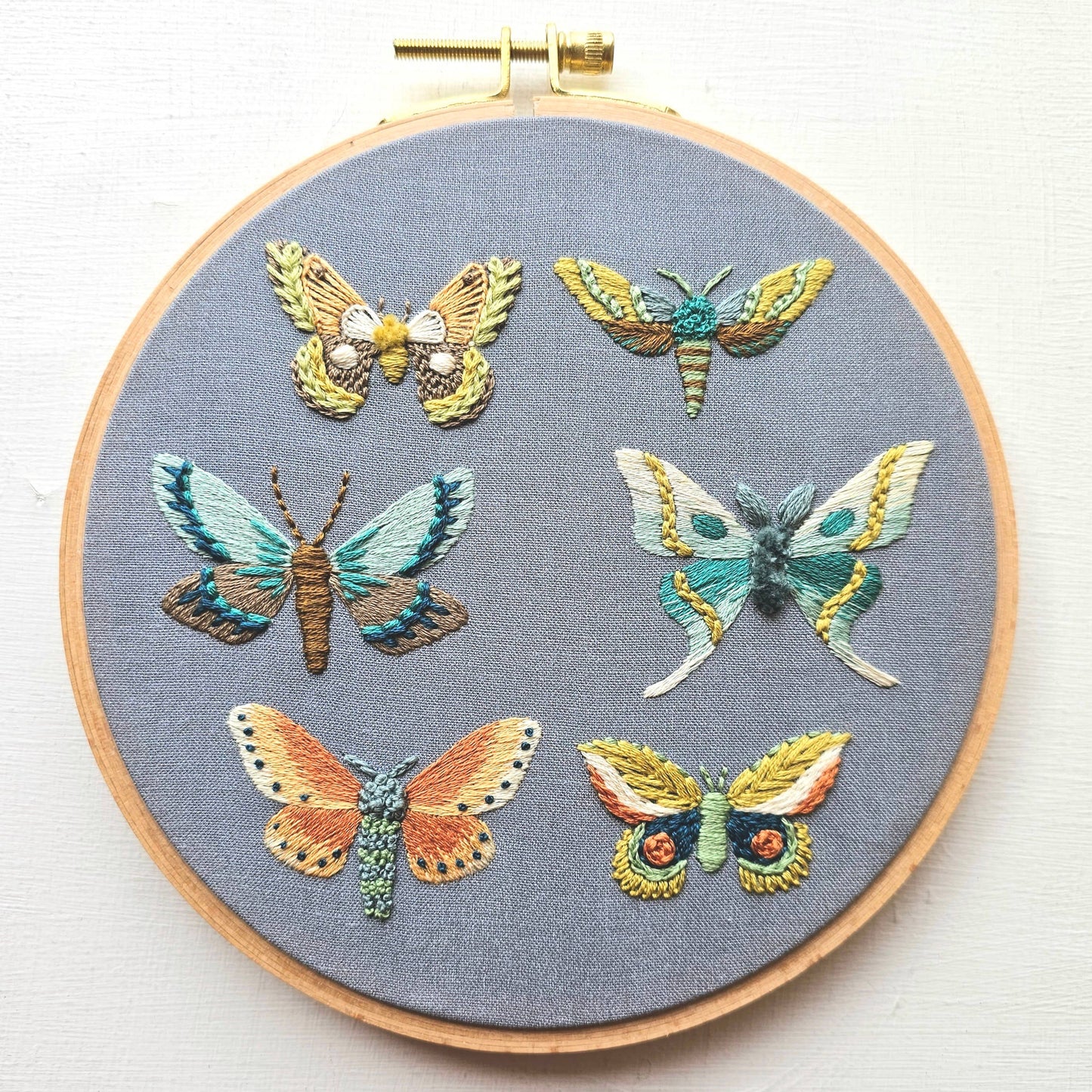 Jessica Long Moth Sampler Embroidery Kit