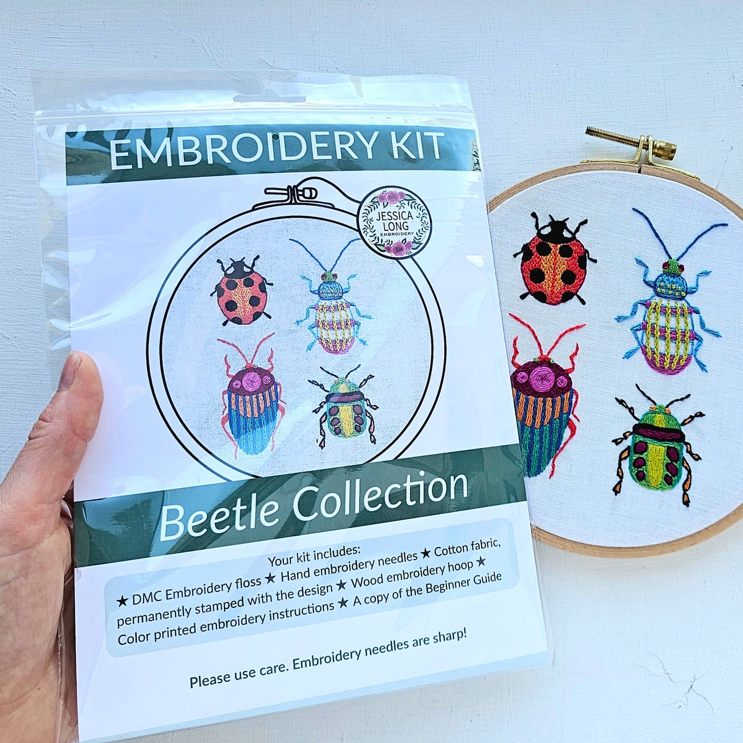 Jessica Long Beetle Collection Embroidery Kit
