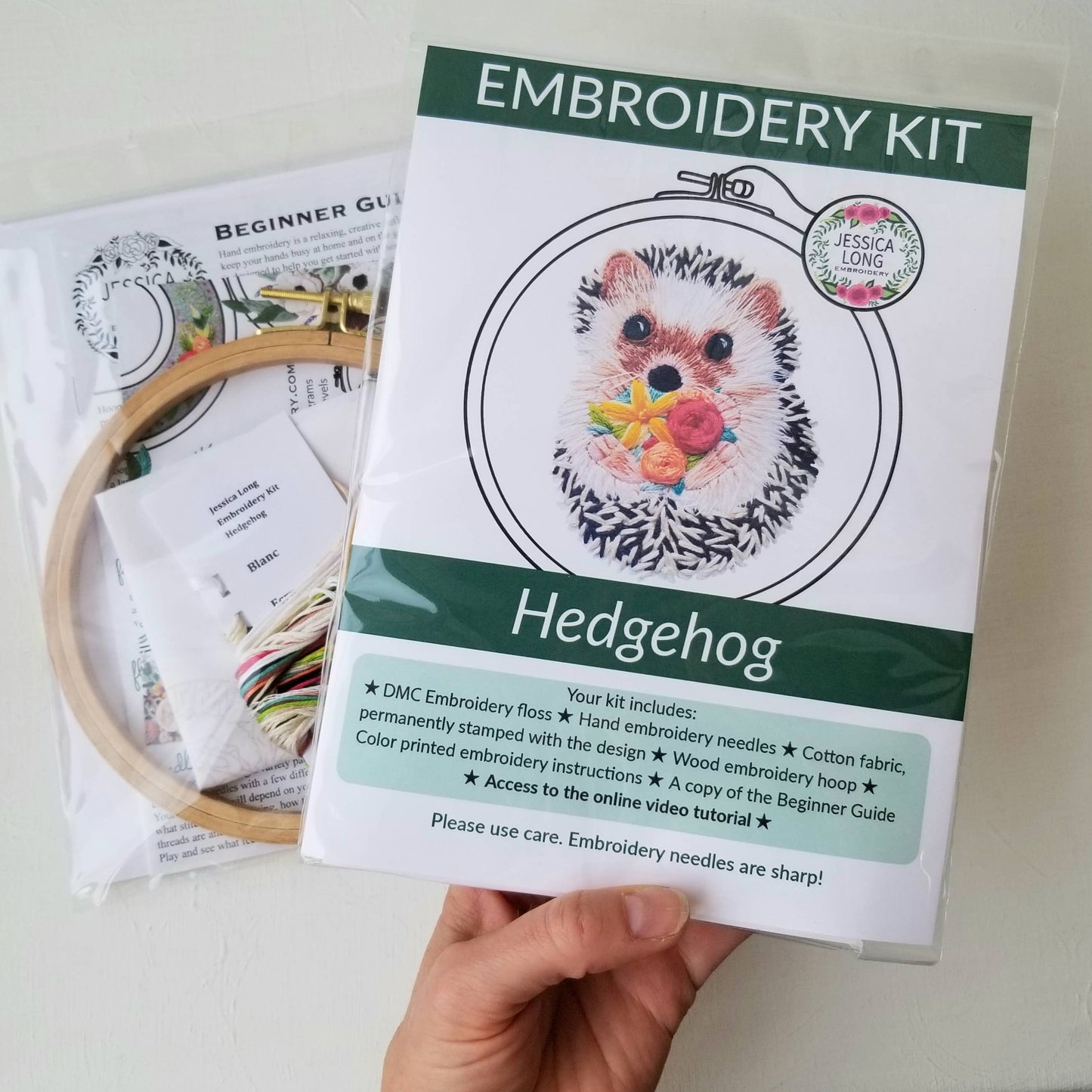 Jessica Long Hedgehog Embroidery Kit