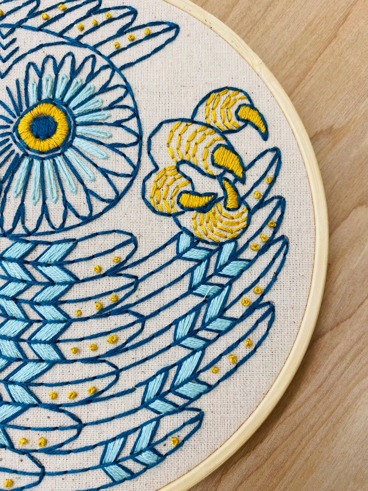 Hook, Line & Tinker Saw Whet Owl Embroidery Kit