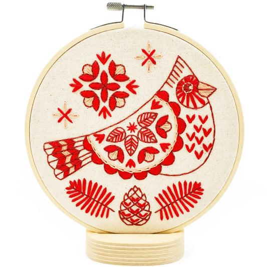 Hook, Line & Tinker Cardinal Embroidery Kit