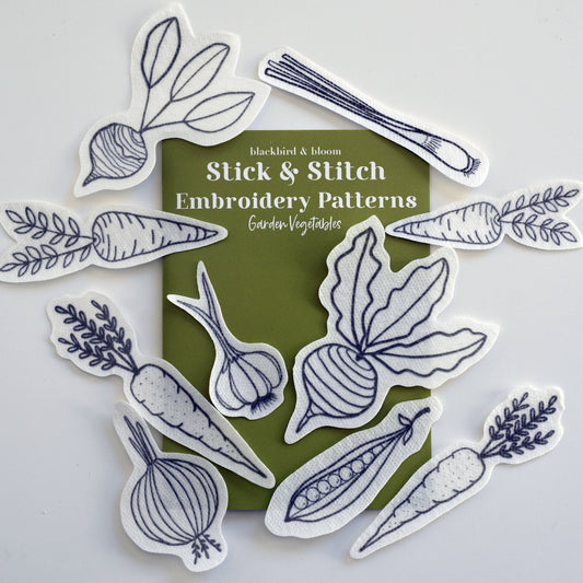 Blackbird & Bloom Stick & Stitch Garden Vegetables