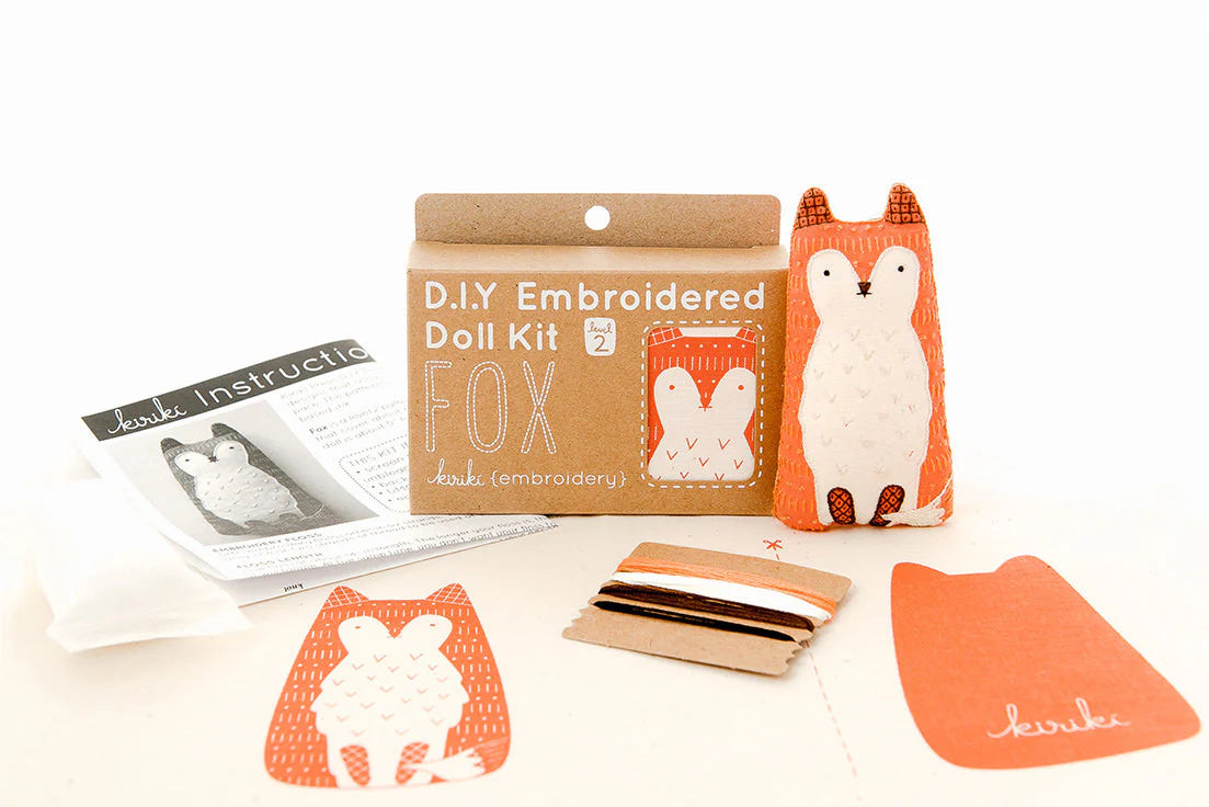 Kiriki Press Fox Embroidery Kit