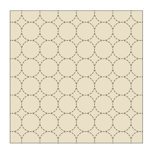 Cosmo Cotton/Linen Sashiko Fabric - Round Connector