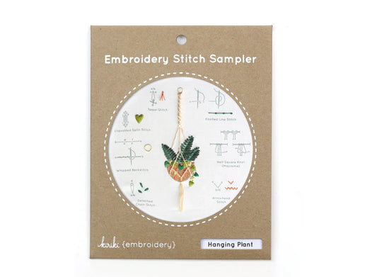 Kiriki Press Hanging Plant Embroidery Sampler
